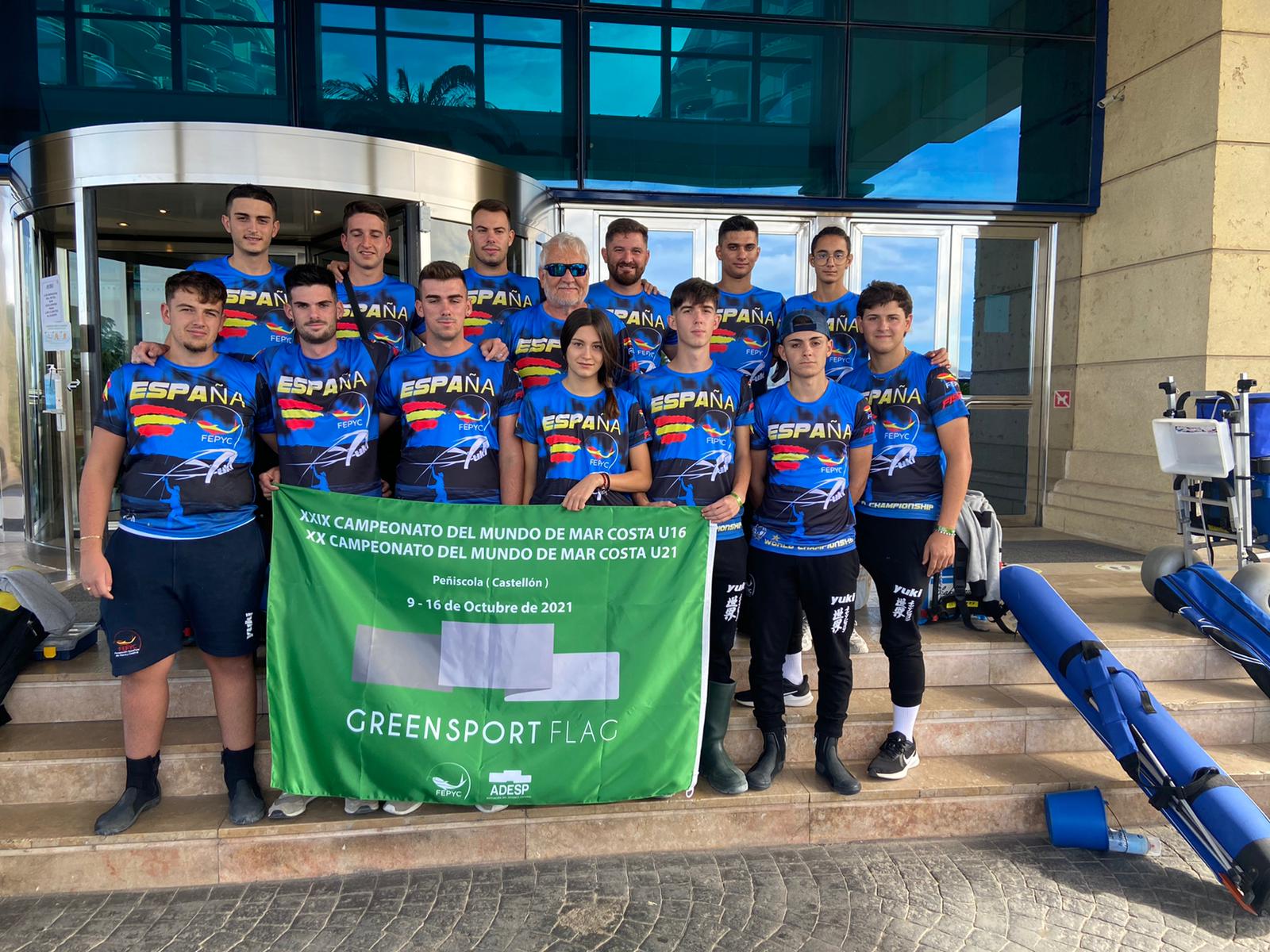 GreenSportFlag en el Campeonato del Mundo de  Mar Costa U16 y U21